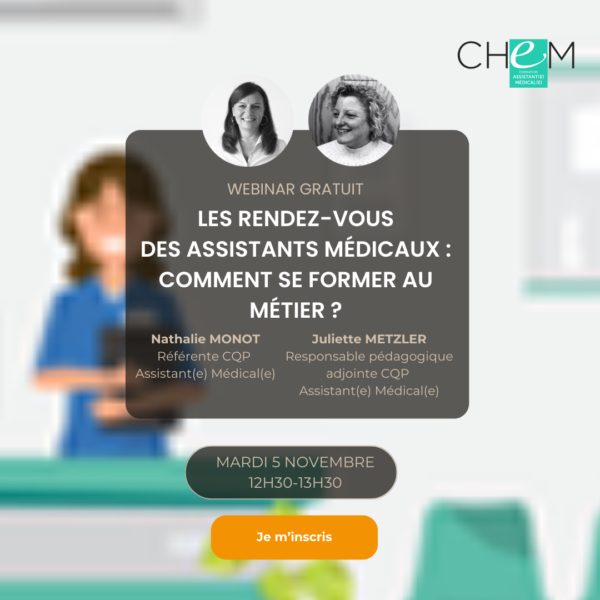 Les rendez-vous des assistants médicaux : comment se former au métier
